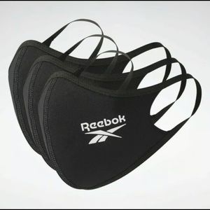 Reebok Face Covers - Black, M/L, Pack of 3